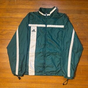 Adidas Team Full Zip Track Jacket Athletic Windbreaker Mens Size M